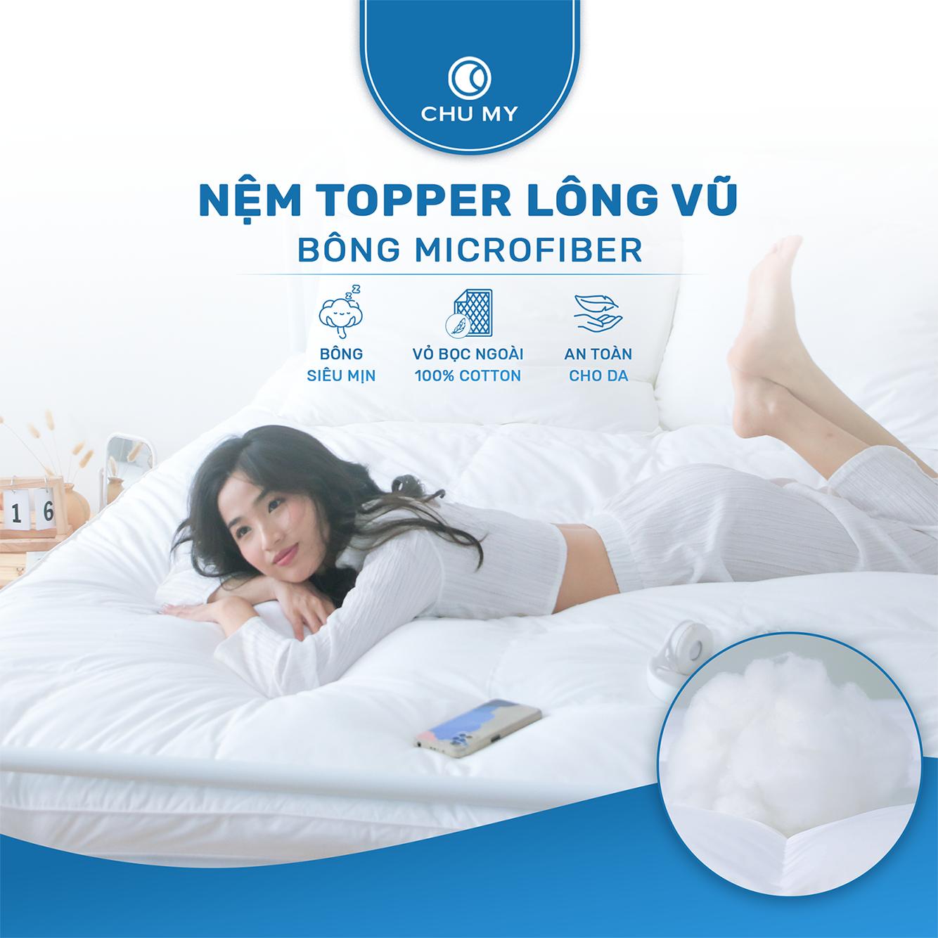 Nệm Topper Microfiber CHU MY - ảnh 5
