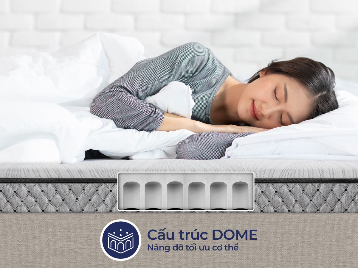 Nệm cao su Liên Á L'ADOME GREY - Hình ảnh 6
