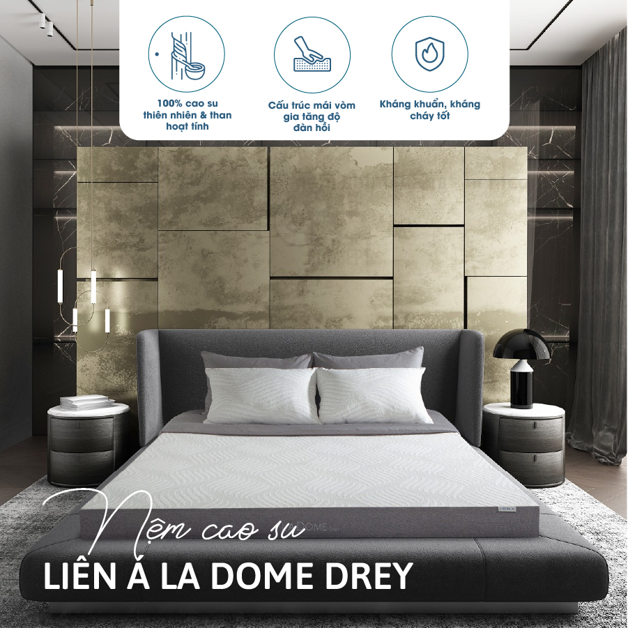 Nệm cao su Liên Á L'ADOME GREY - Hình ảnh 4