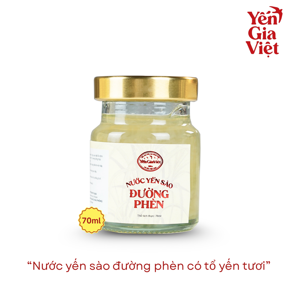 Combo 3 Hũ Nước Yến Sào Đường Phèn 70ml