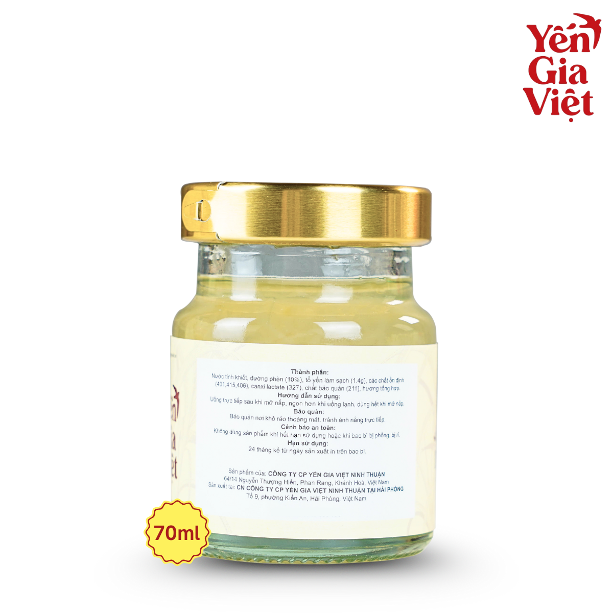 Combo 3 Hũ Nước Yến Sào Đường Phèn 70ml