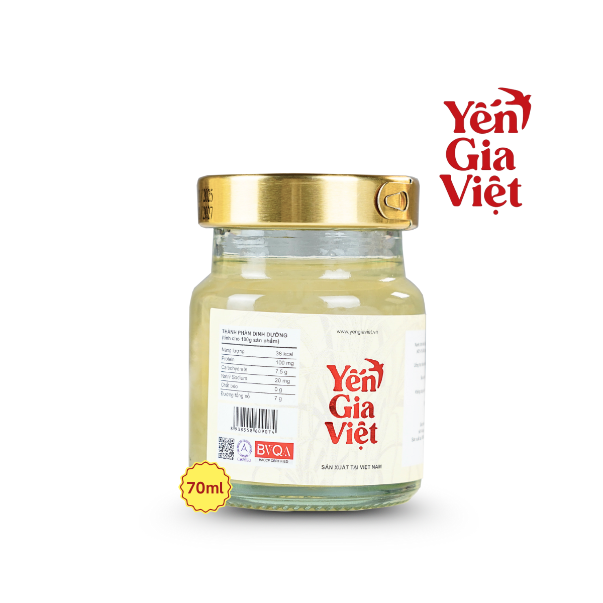Nước Yến Sào Đường Phèn 70ml - Hộp 6 Hũ