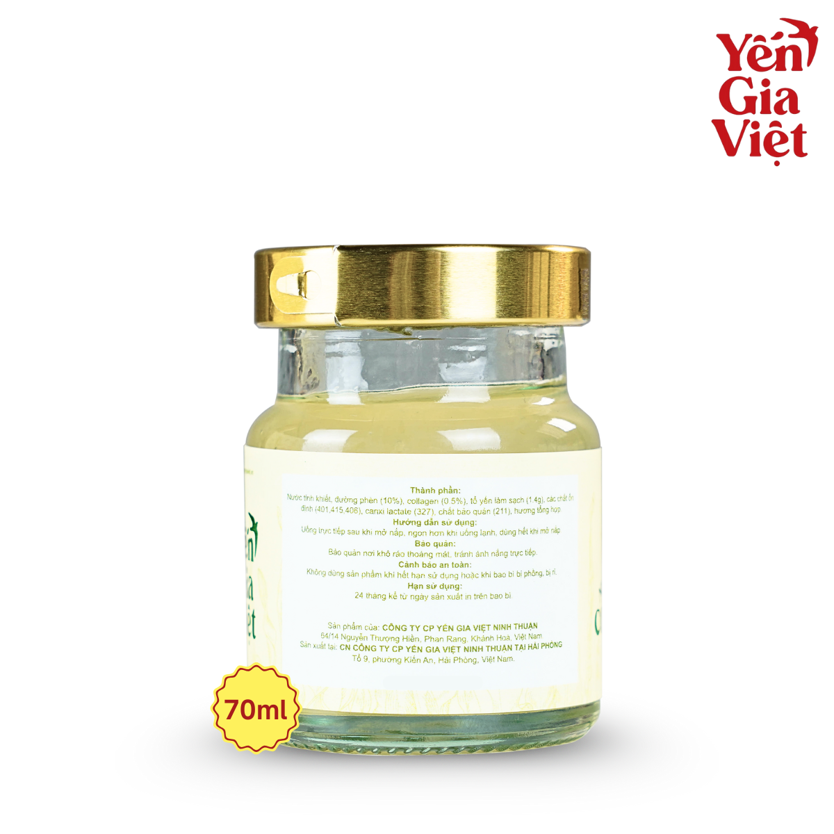 Combo 3 Hũ Nước Yến Sào Collagen 70ml