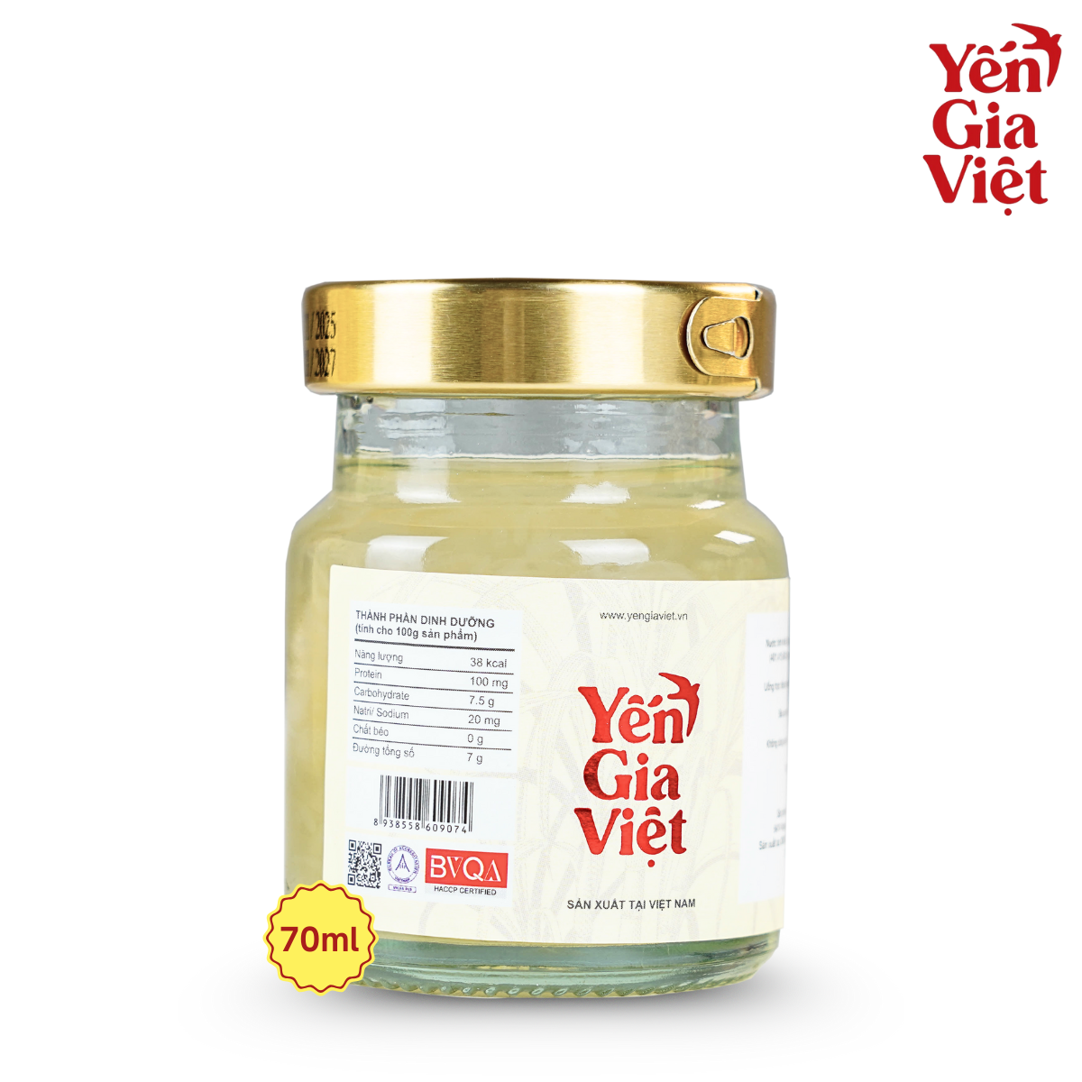 Combo 3 Hũ Nước Yến Sào Đường Phèn 70ml