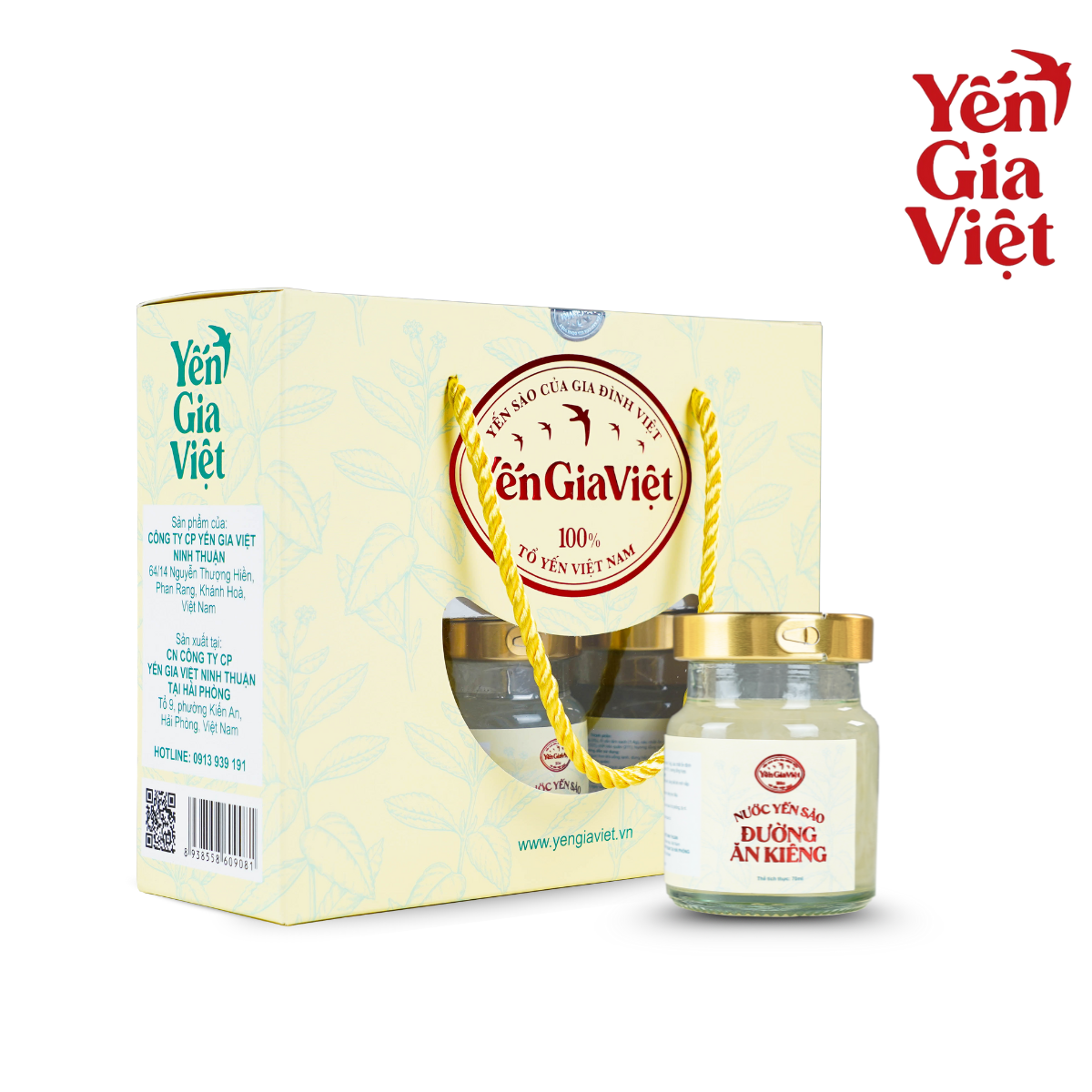 Nước Yến Sào Đường Ăn Kiêng 70ml - Hộp 6 Hũ