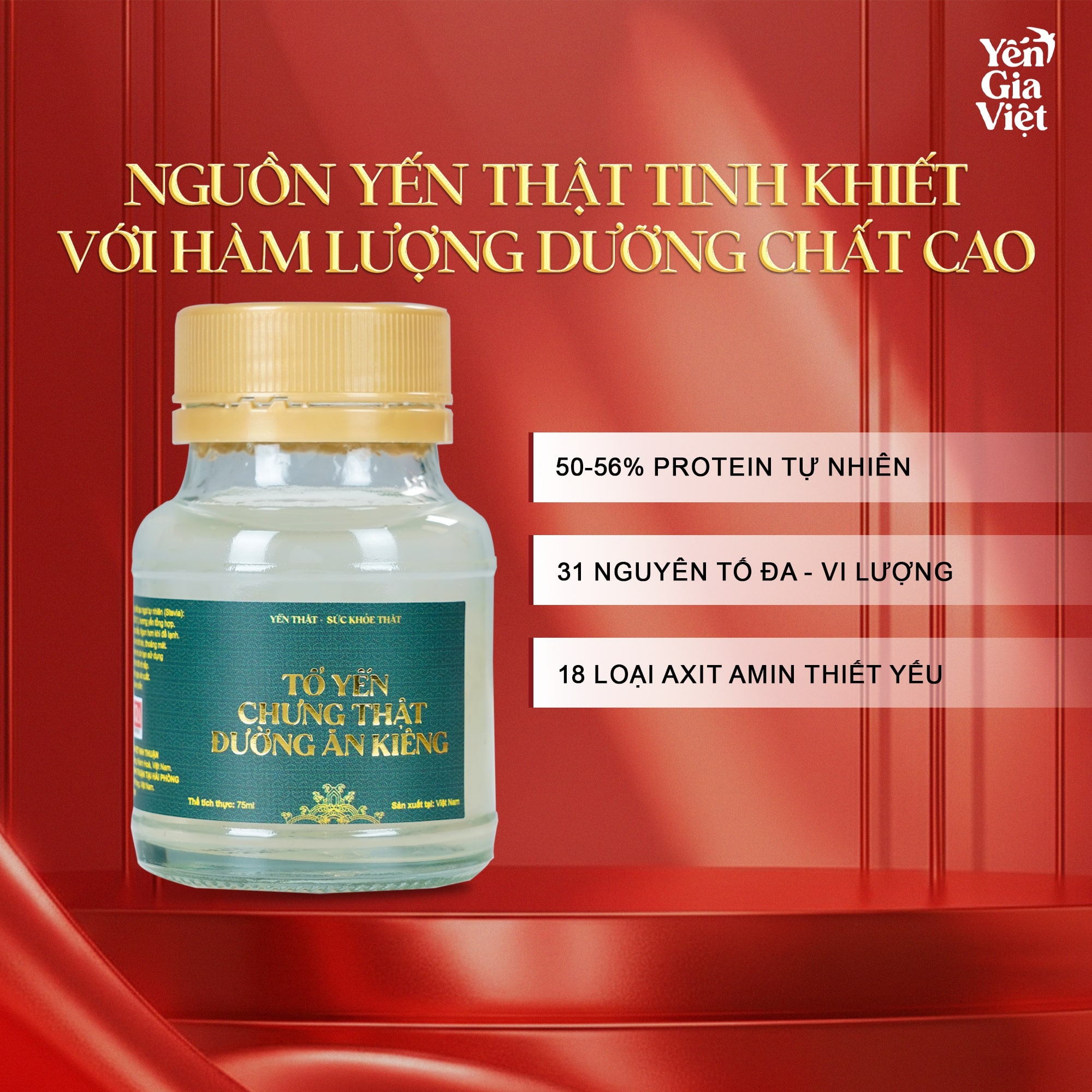 Combo 3 Hũ Tổ Yến Chưng Thật Ăn Kiêng