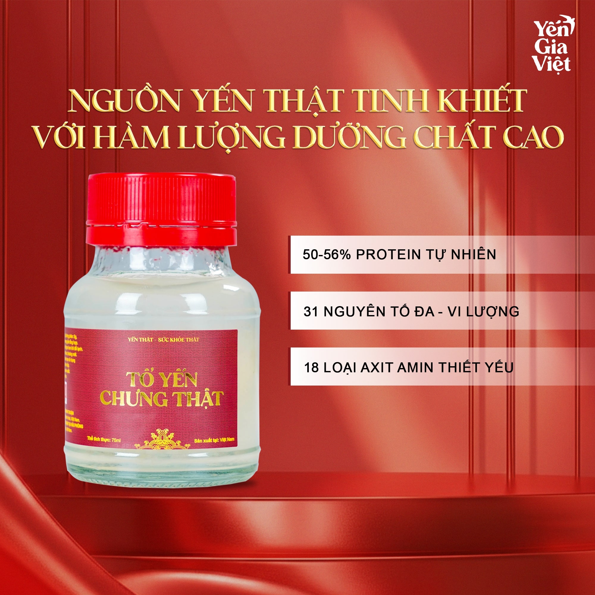 Combo 3 Hũ Tổ Yến Chưng Thật Đường Phèn