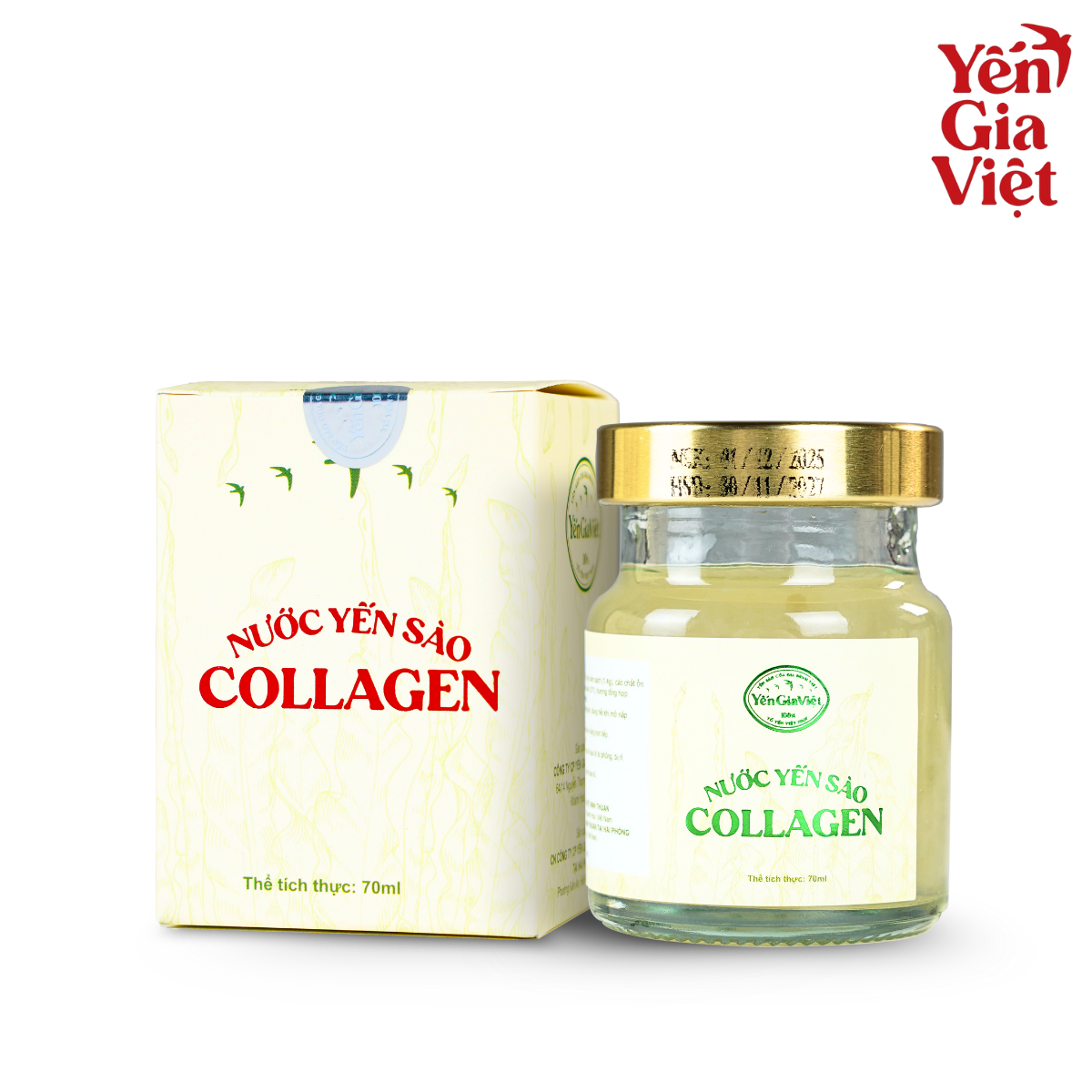Combo 3 Hũ Nước Yến Sào Collagen 70ml