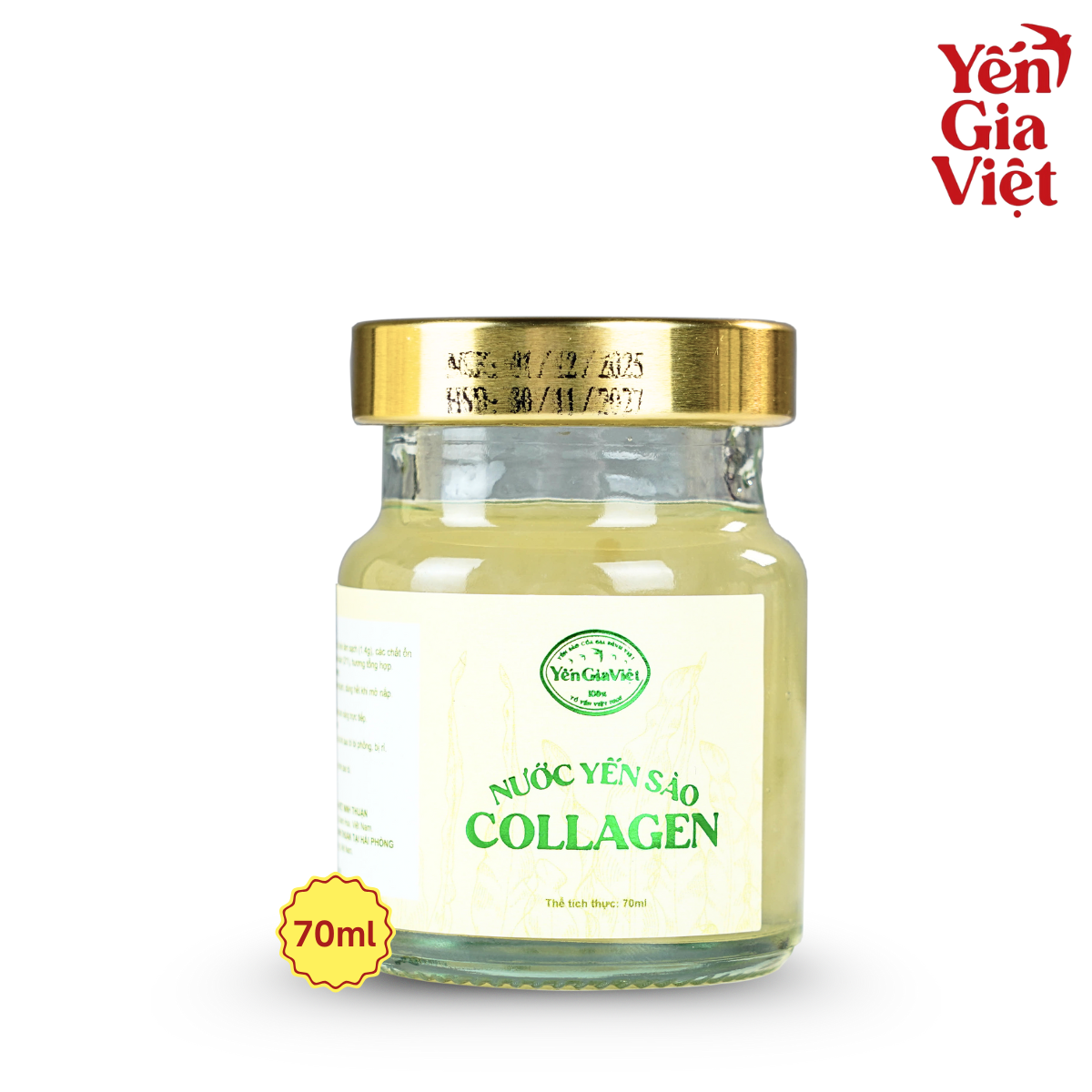 Combo 3 Hũ Nước Yến Sào Collagen 70ml