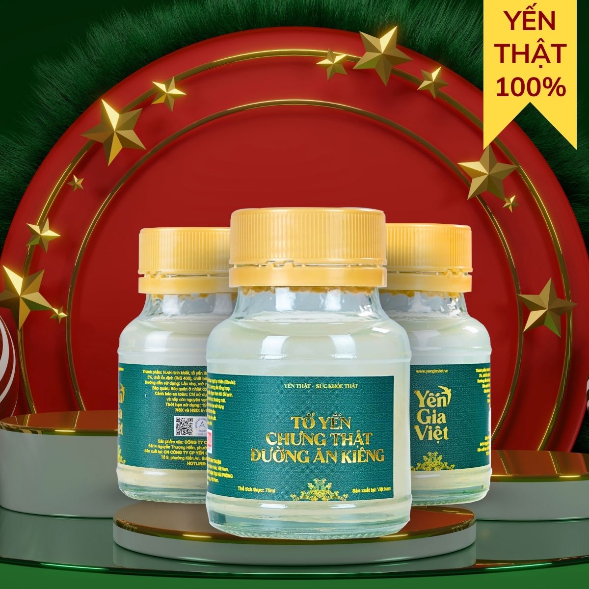 Combo 3 Hũ Tổ Yến Chưng Thật Ăn Kiêng