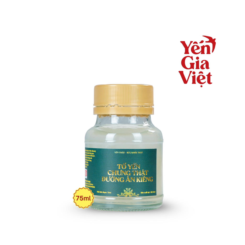 Tổ Yến Chưng Thật Mix Vị - Hộp 6 Hũ 75ml