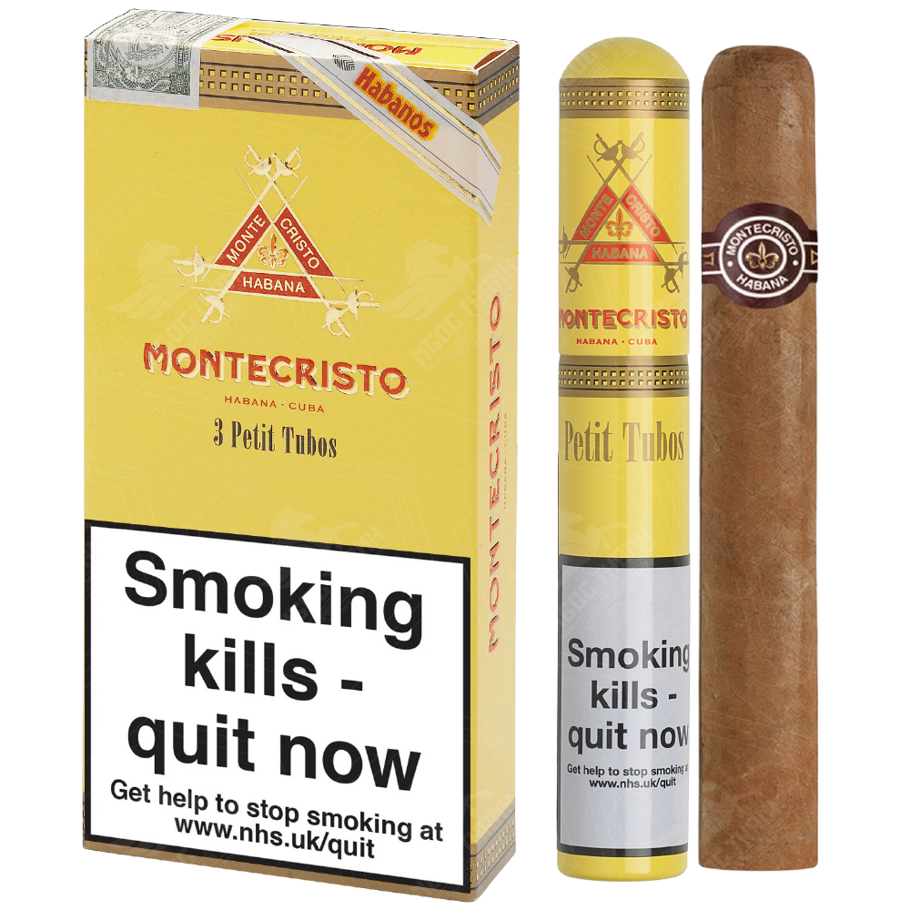 <b>Montecristo Petit Tubos</b><br>Hộp 3 điếu | 5⅛ x 42