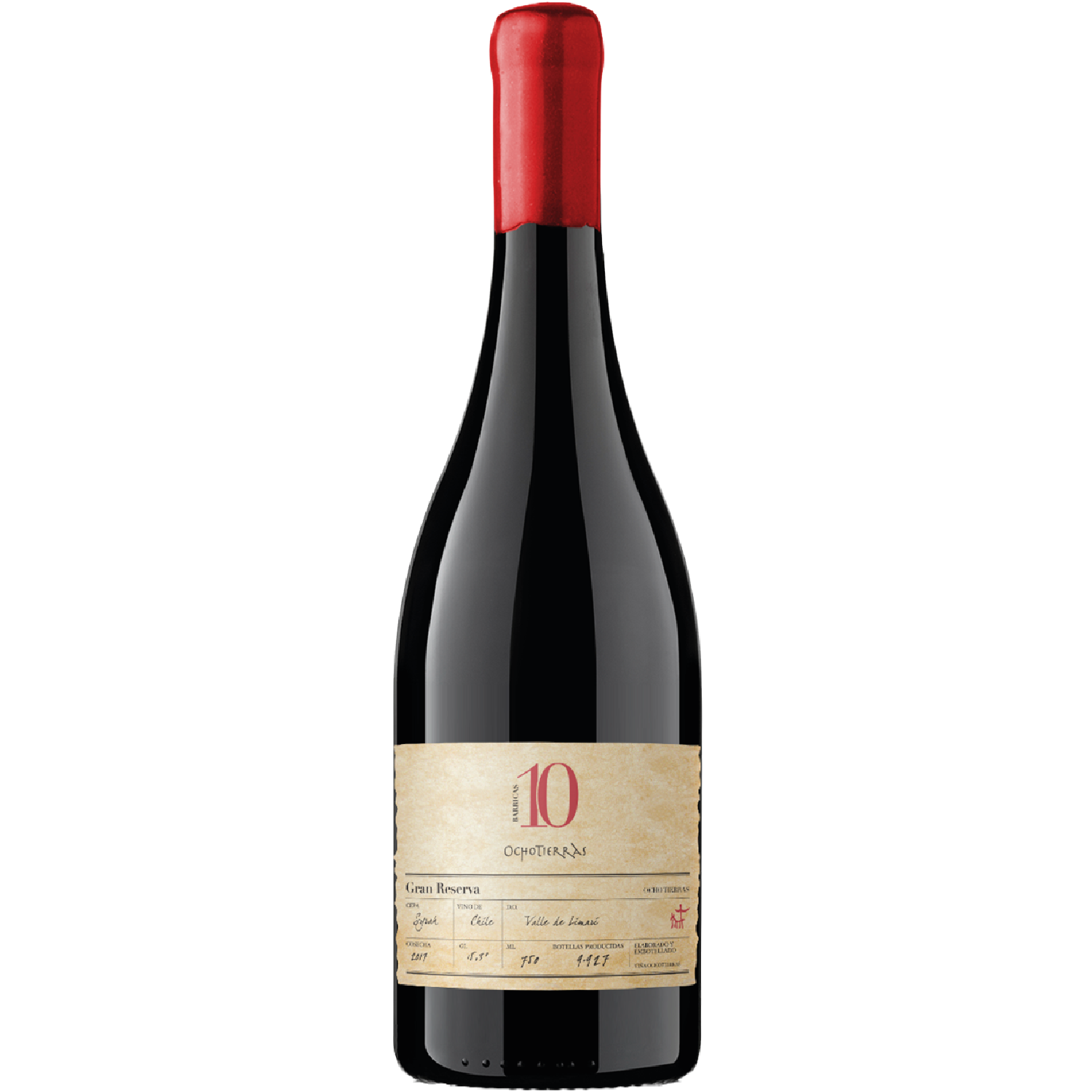 <b>Vang Đỏ Chile OchoTierras 10 Barricas Gran Reserva Syrah</b><br>75cl | 15%