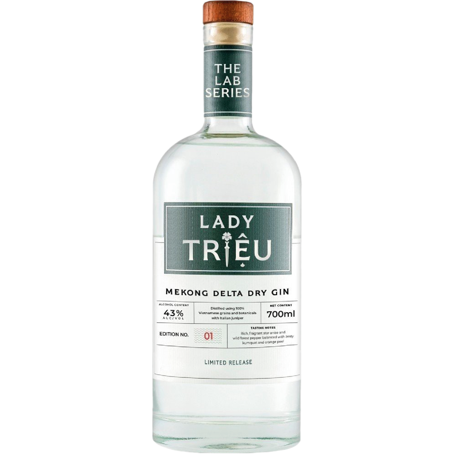 <b>Lady Triệu Mekong Delta Dry Gin</b><br>70cl | 45%