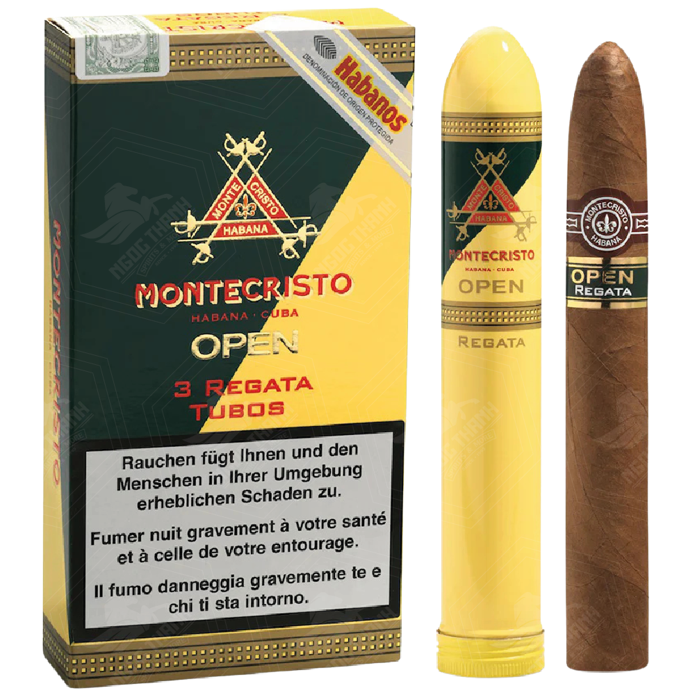 <b>Montecristo Open Regata Tubos</b><br>Hộp 3 điếu | 5⅜ x 46