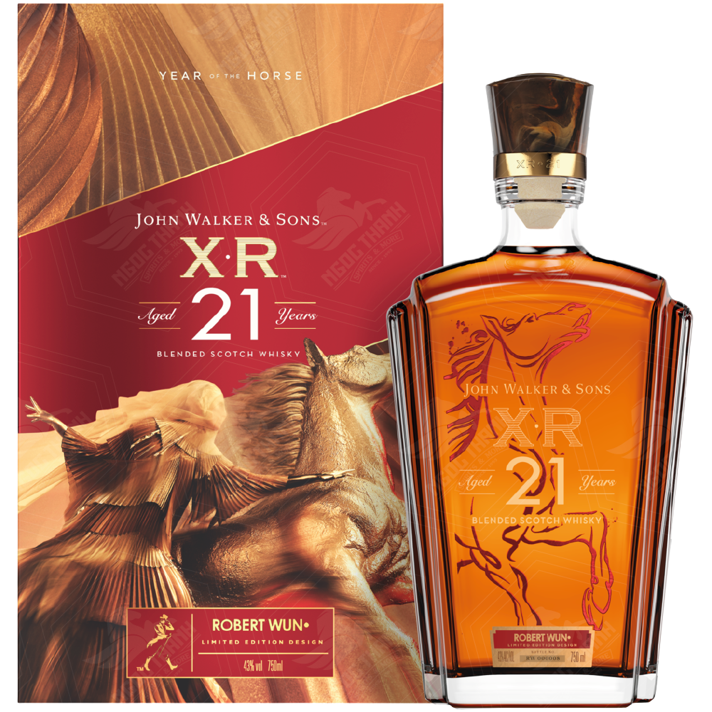 <b>John Walker & Sons XR 21 Year of the Horse CNY 2026 Limited Edition x Robert Wun</b><br>75cl | 43%