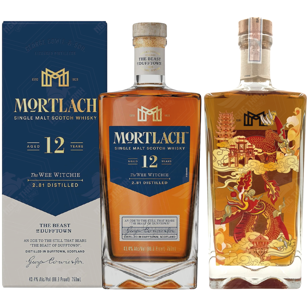 <b>Mortlach 12 Year Old – Vàng Son Thăng Long Hà Nội</b><br>70cl | 43.4%