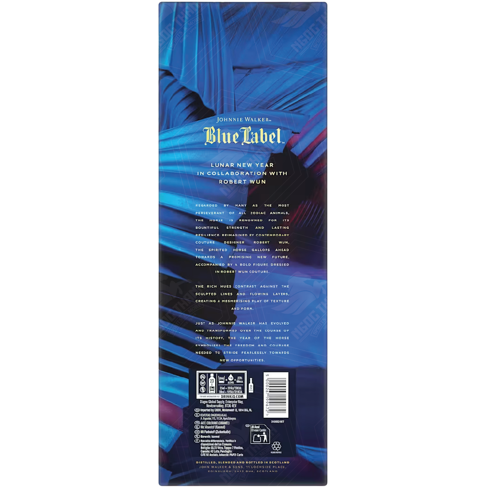 <b>Johnnie Walker Blue Label Year of the Horse CNY 2026 Limited Edition x Robert Wun</b><br>75cl | 40%
