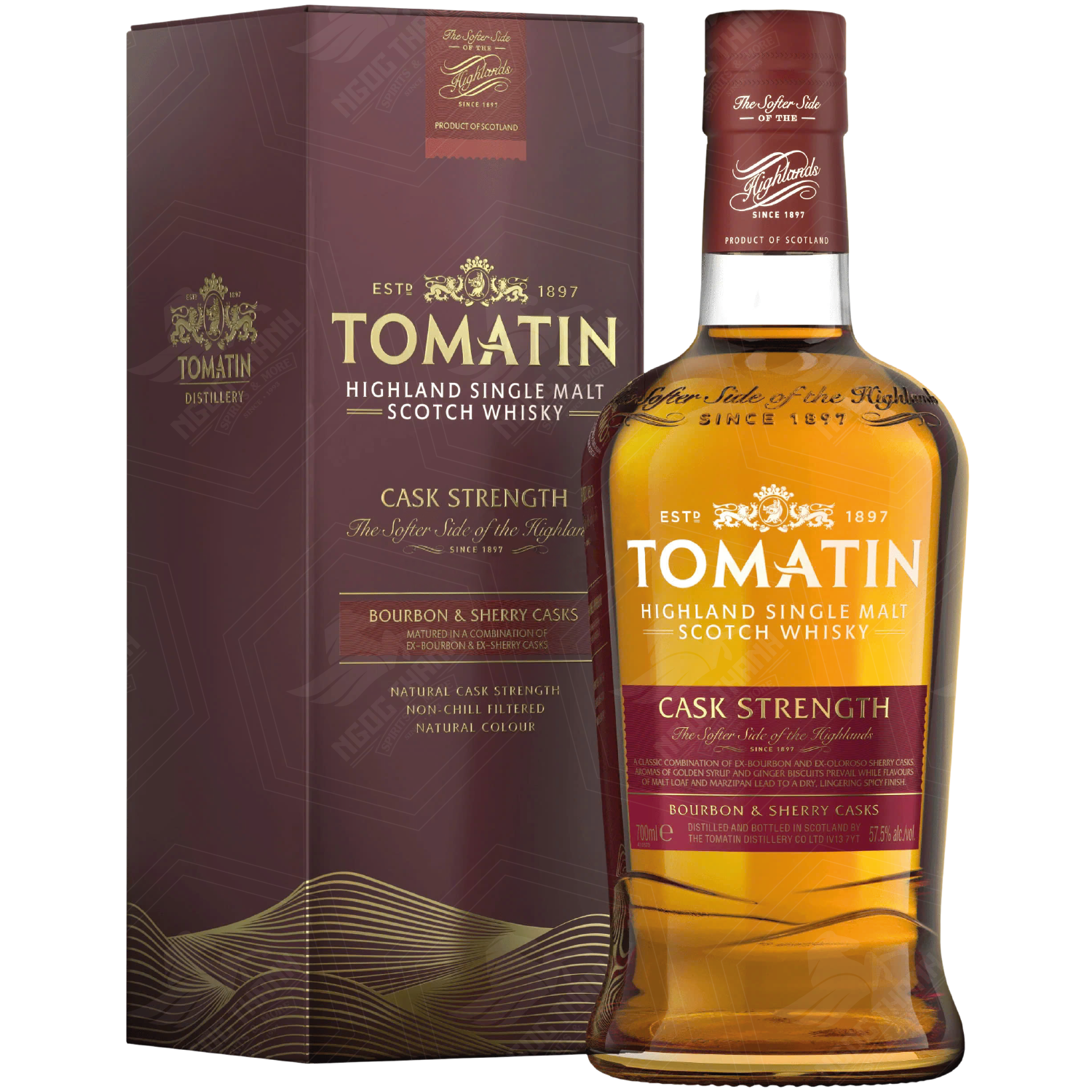 <b>Tomatin Cask Strength Bourbon and Sherry</b><br>70cl | 57.5%