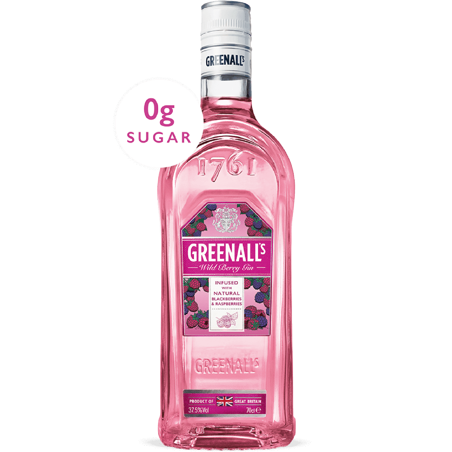 <b>Greenall's Wild Berry Pink Gin</b><br>70cl | 37.5%