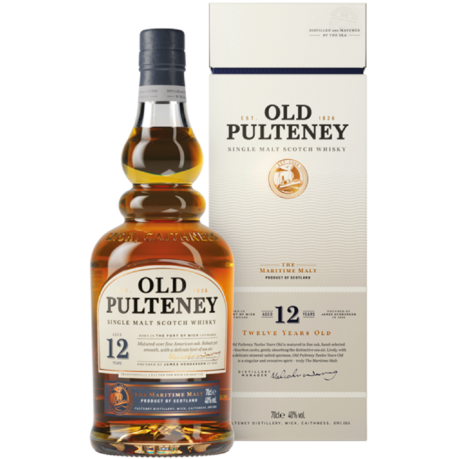 <b>Old Pulteney 12 Years Old</b><br>70cl | 40%
