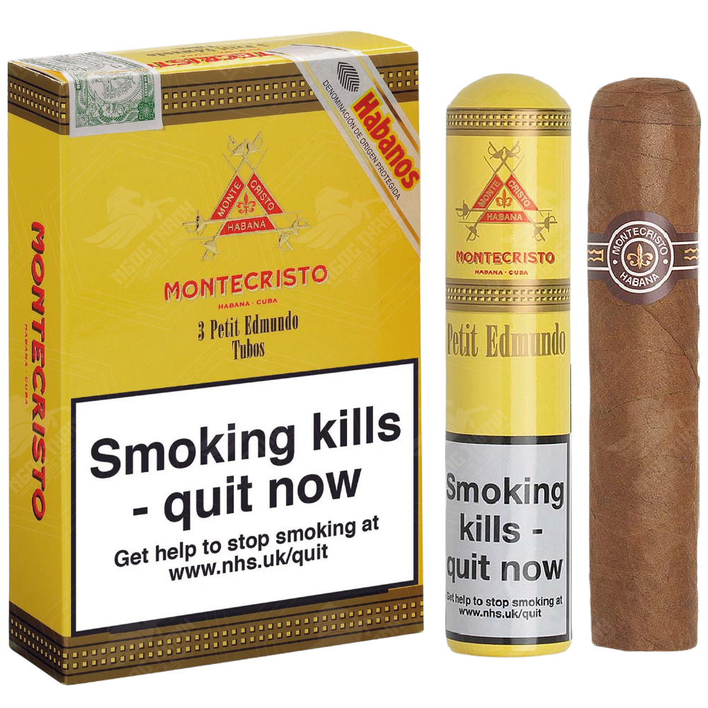 <b>Montecristo Petit Edmundo Tubos</b><br>Hộp 3 điếu | 4⅜ x 52