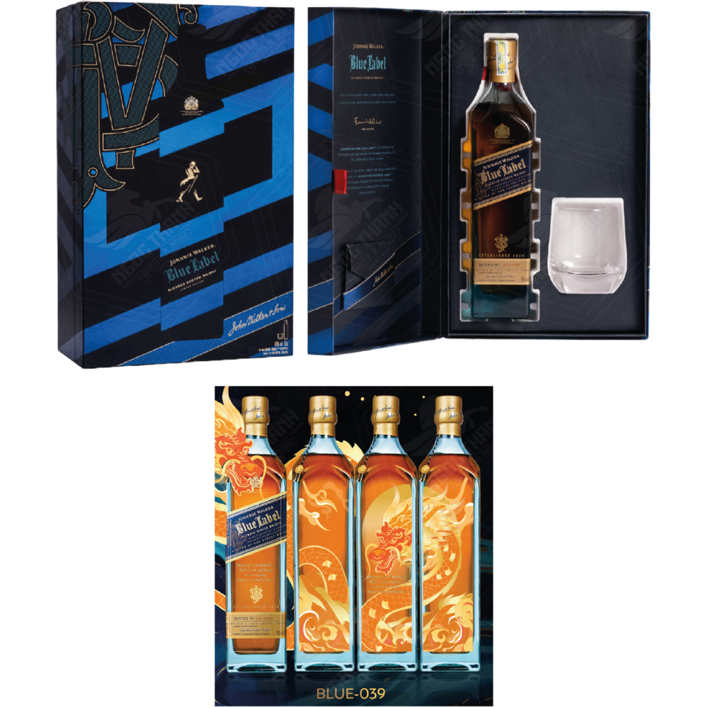 <b>BSP Johnnie Walker Blue Label F23 – Bản Lĩnh Rồng Gold</b><br>75cl | 40%