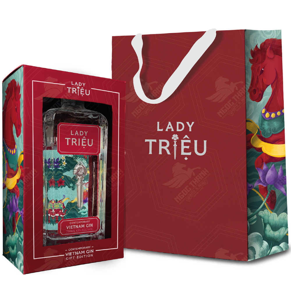 <b>Lady Triệu Contemporary Vietnam Gin – Tết 2026</b><br>70cl | 43%