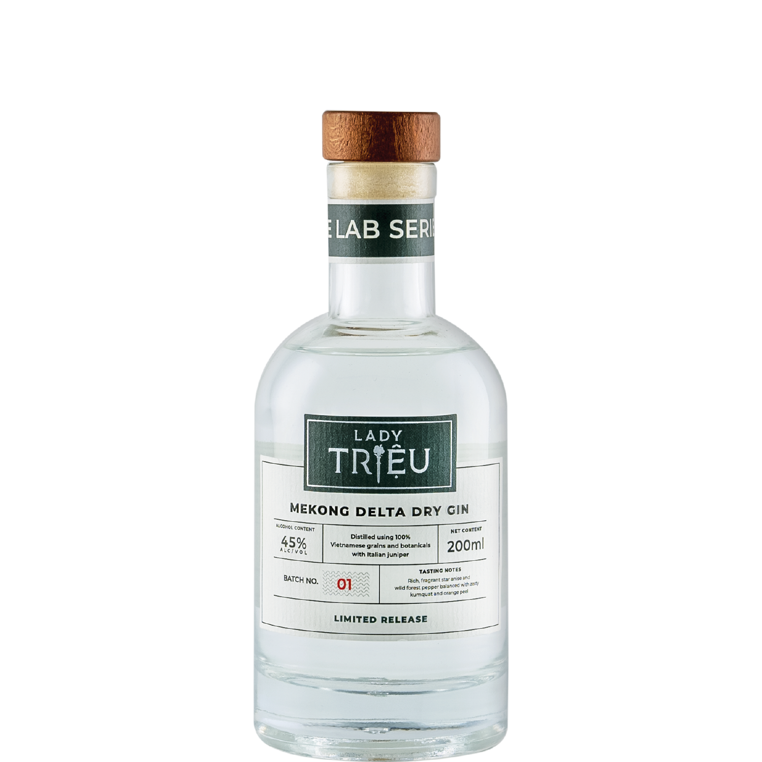 <b>Lady Triệu Mekong Delta Dry Gin</b><br>20cl | 45%
