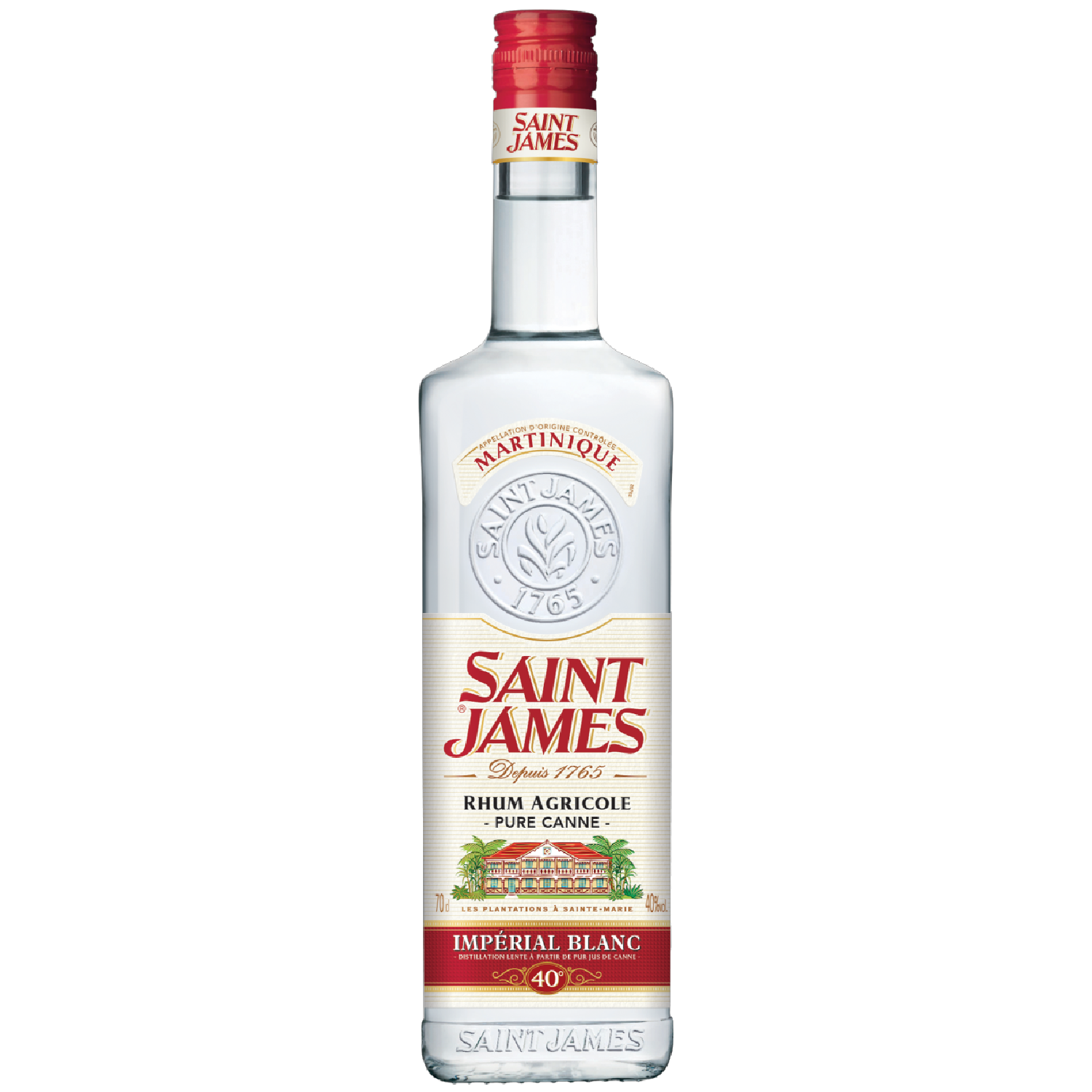 <b>Saint James Impérial Blanc Agricole Rum</b><br>70cl | 40%