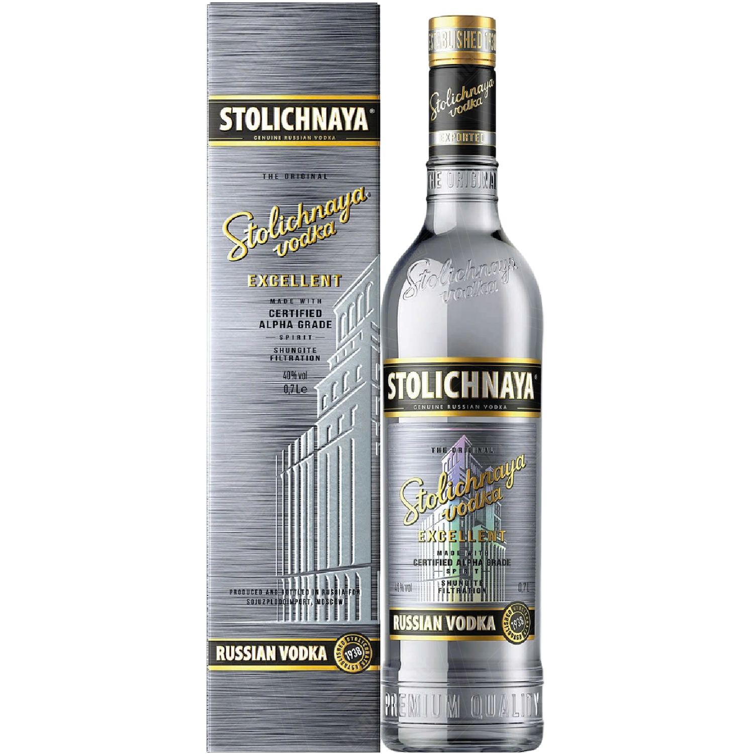<b>Stolichnaya Excellent</b><br>70cl | 40%