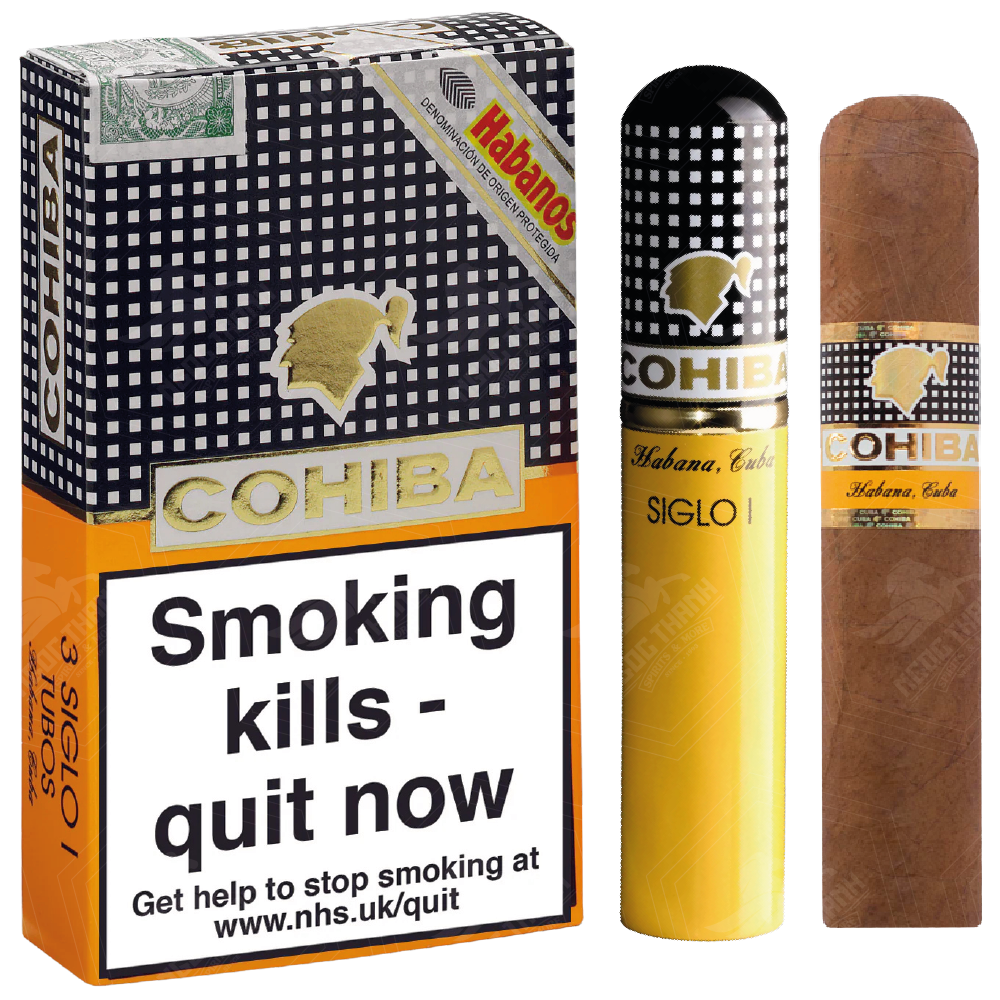 <b>Cohiba Siglo I Tubos</b><br>Hộp 3 điếu | 4 x 40