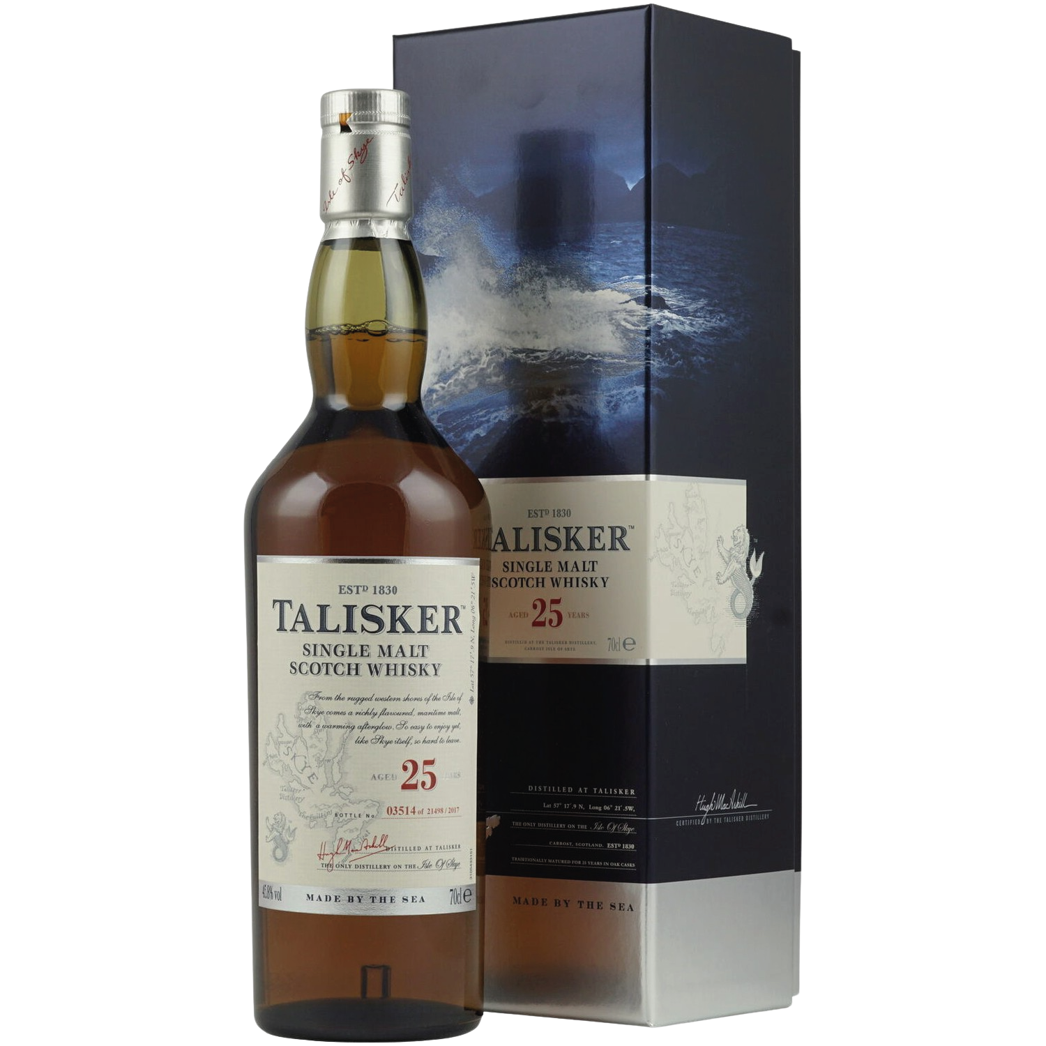 <b>Talisker 25 Year Old</b><br>70cl | 45.8%