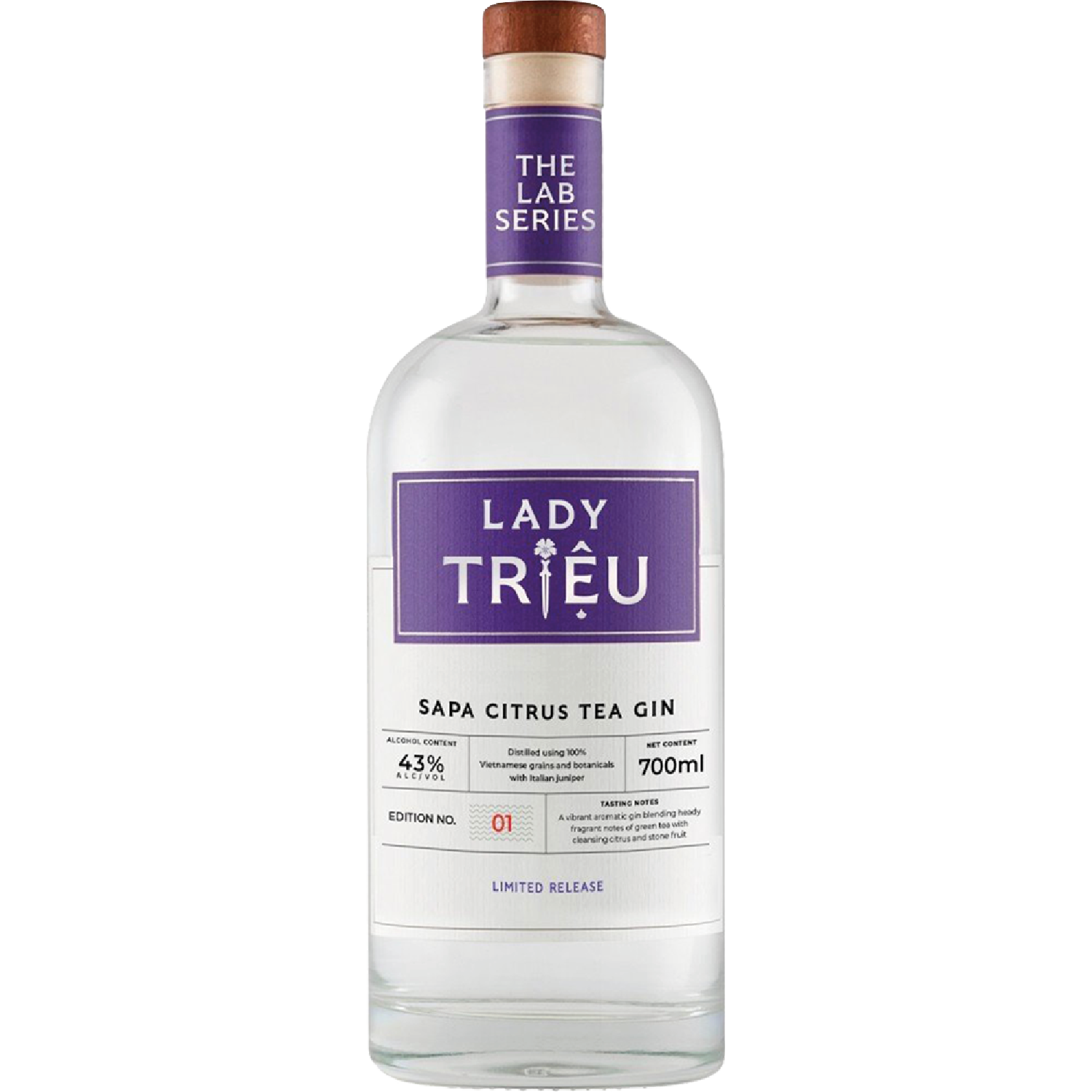 <b>Lady Triệu Sapa Citrus Tea Gin</b><br>70cl | 43%