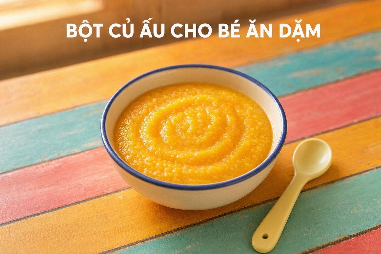 Bột củ ấu cho bé ăn dặm được không? 3 Cách nấu bột củ ấu mát gan, tốt tiêu hóa