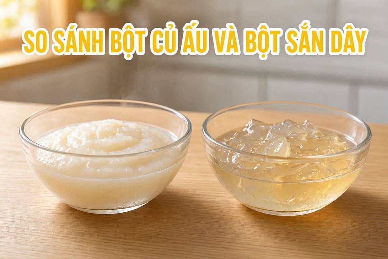 So sánh bột củ ấu và bột sắn dây: Loại nào thanh nhiệt, giải độc tốt hơn?