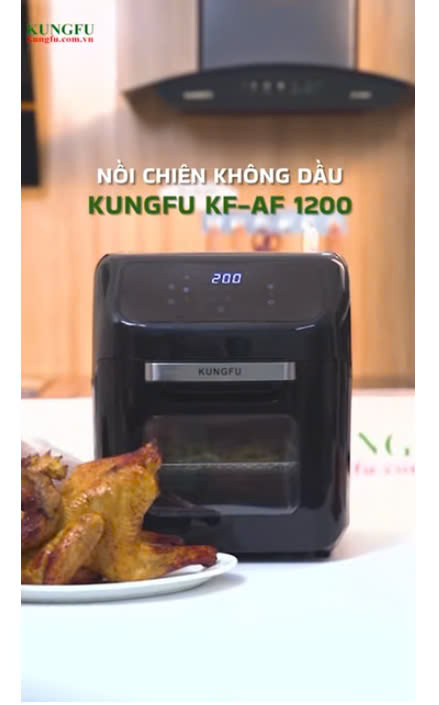 Nồi chiên không dầu KungFu: Chiên giòn ngon mà không cần dầu mỡ!