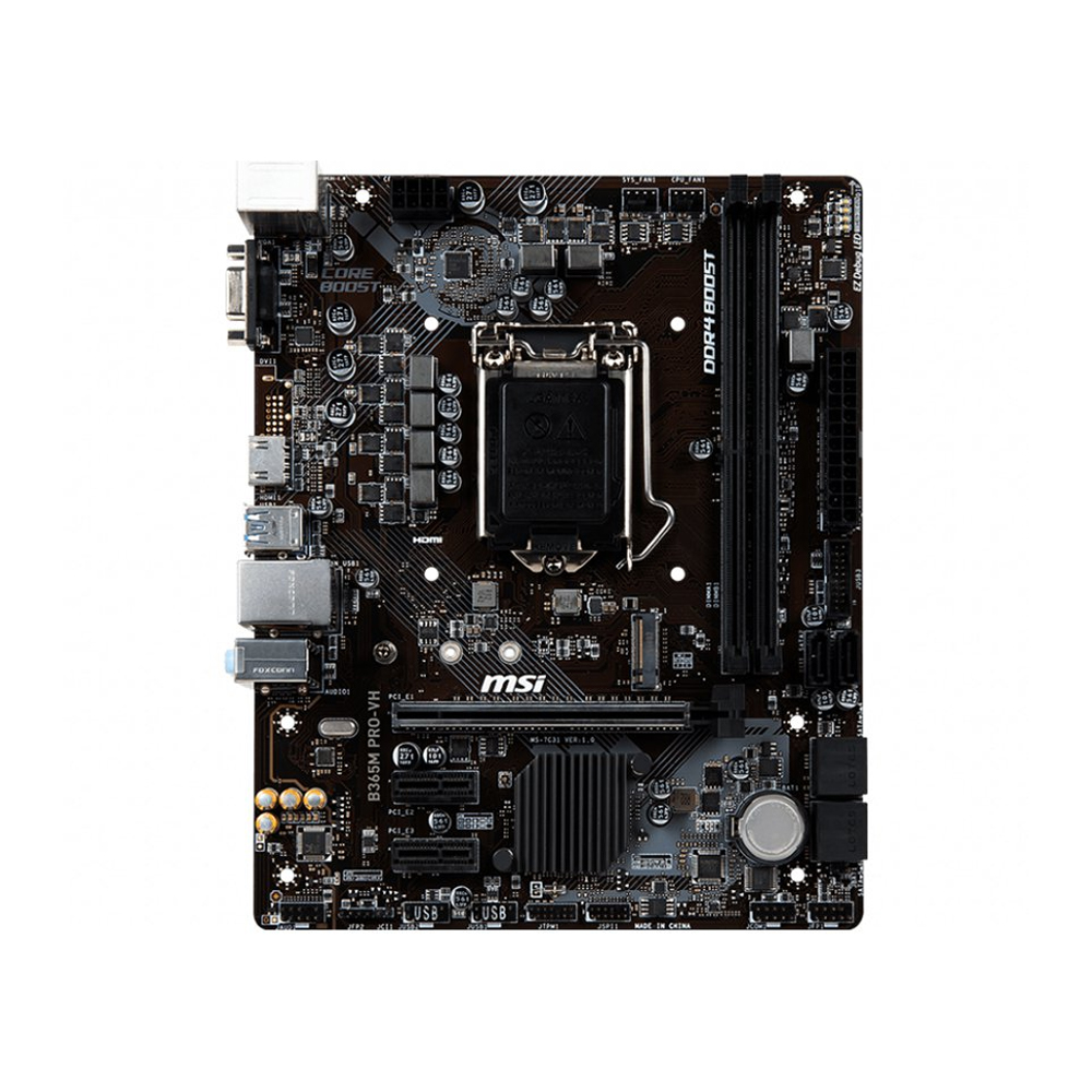 Mainboard MSI B365M PRO-VH Socket 1151 m-ATX với 2 khe RAM