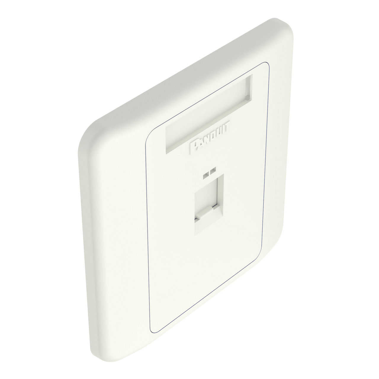 Mặt ổ mạng âm tường 1 cổng Panduit NKFPL86F1SAW 86x86mm trắng chính hãng
