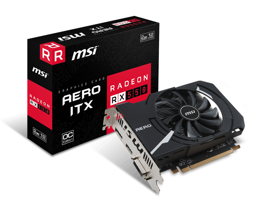 Card màn hình MSI RX 550 AERO ITX 2G OC