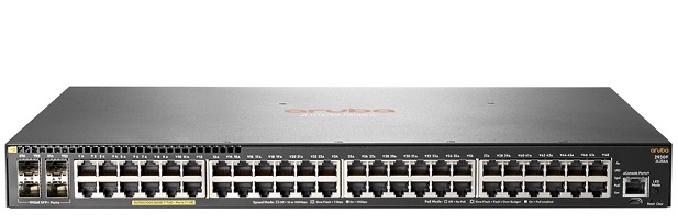 JL256A Switch Aruba 2930F 48 Ports 10/100/1000 PoE+ 370W, 4 SFP+ Uplink | Hàng chính hãng