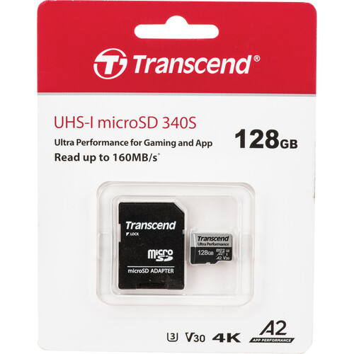 Thẻ nhớ Transcend microSDXC 128GB 340S UHS-I | Hàng chính hãng