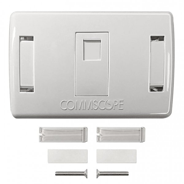 Mặt ổ cắm đơn COMMSCOPE US Style Decorator Faceplate Kit 1-Port  (2-1427030-1) | Hàng chính hãng