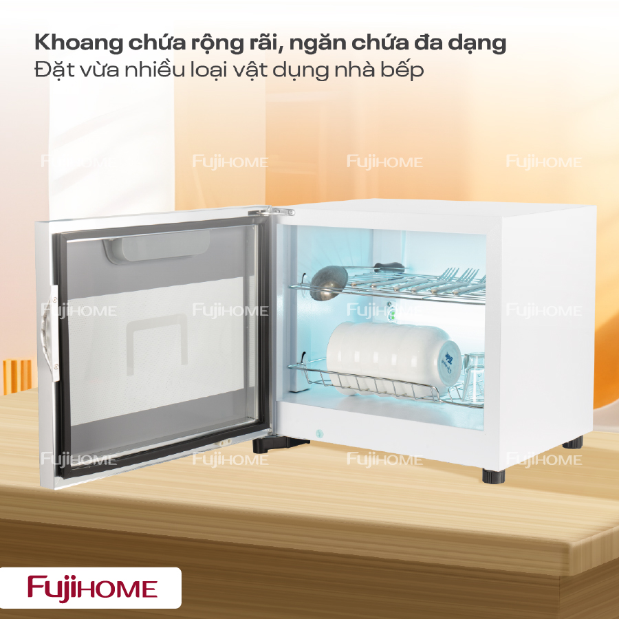 Fujihome DD42 – tủ sấy chén bát 42L nhỏ gọn cho gia đình 2–4 người