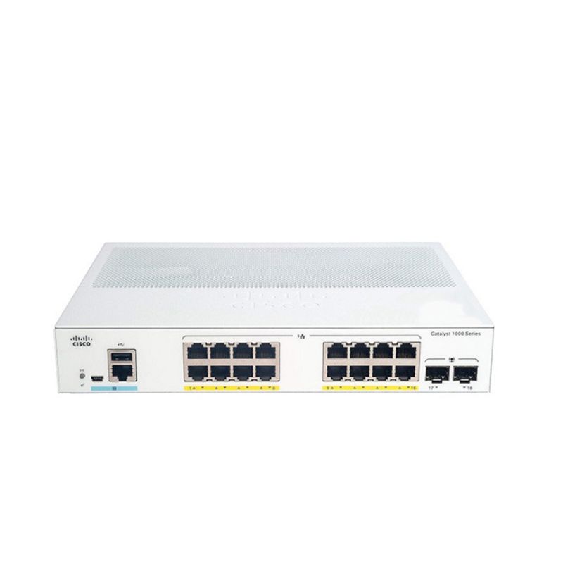 Switch Cisco C1000-16P-E-2G-L 16x GE, PoE+ 120W, 2x SFP Uplink | Hàng chính hãng