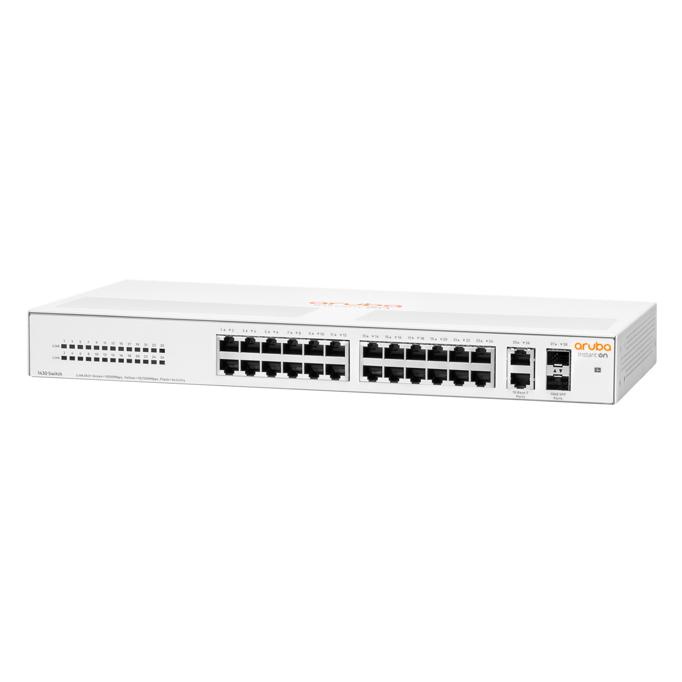 Switch Aruba Instant On 1430 26G 2SFP (R8R50A) | Hàng chính hãng
