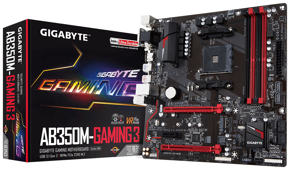 Bo mạch chủ Gigabyte AB350M-Gaming 3 chính hãng
