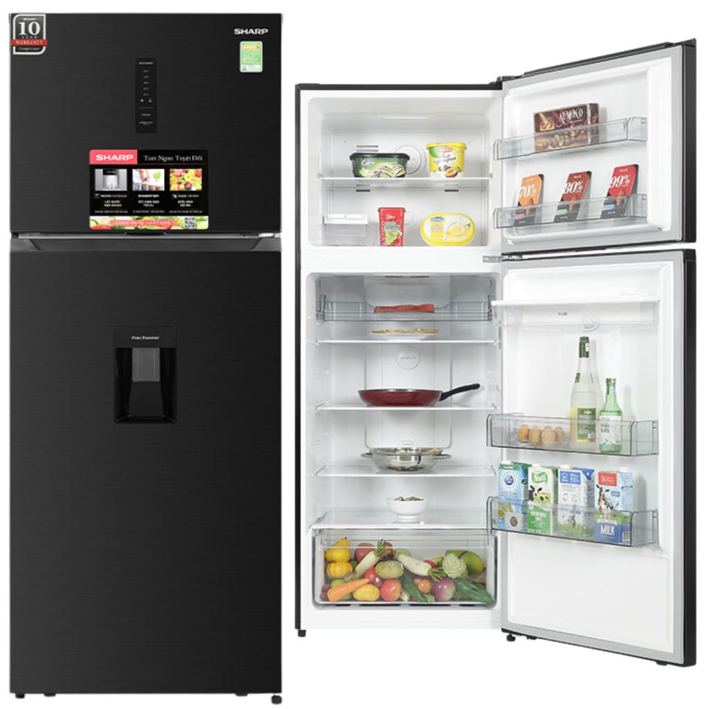 Tủ lạnh Sharp SJ-X417WD-DG Inverter 417 lít [2025] | Hàng chính hãng