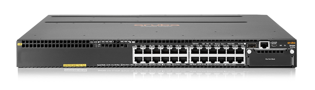 JL073A Switch Aruba 3810M 24G PoE+ 1-slot | Hàng chính hãng