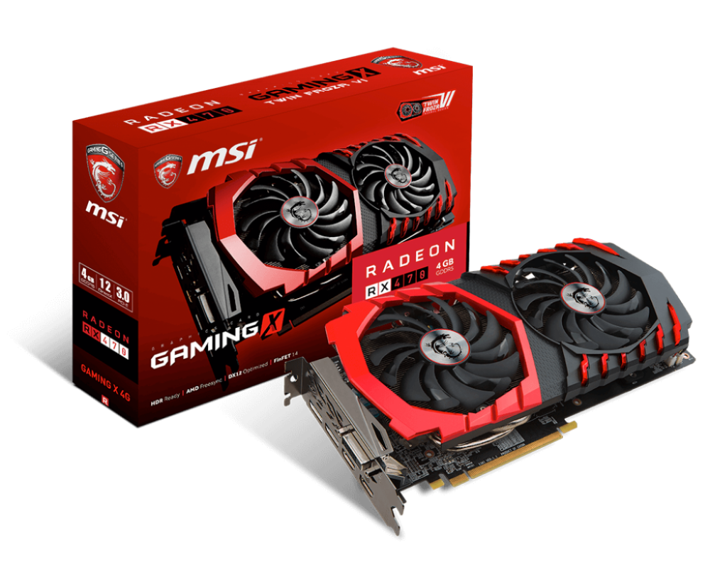 MSI RX 470 GAMING X 4G VGA Card